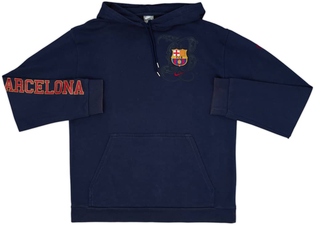 2008-09 Barcelona Nike Hooded Sweat Top - 7/10 - (L)