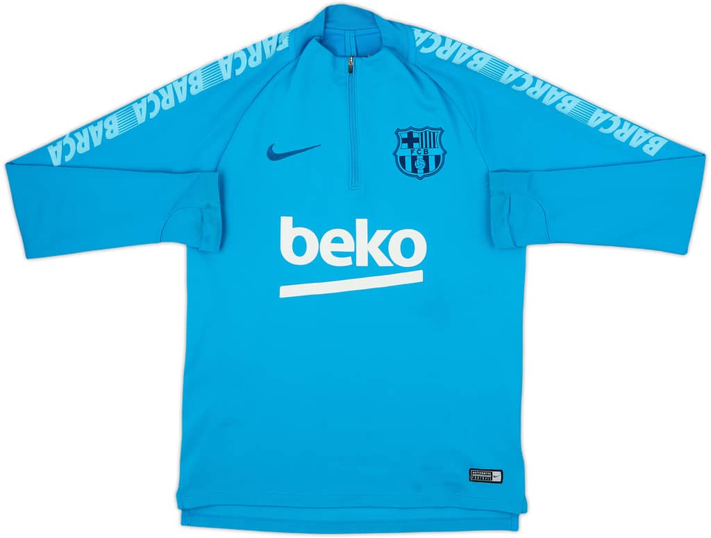 2018-19 Barcelona Nike 1/4 Zip Training Top - 6/10 - (S)