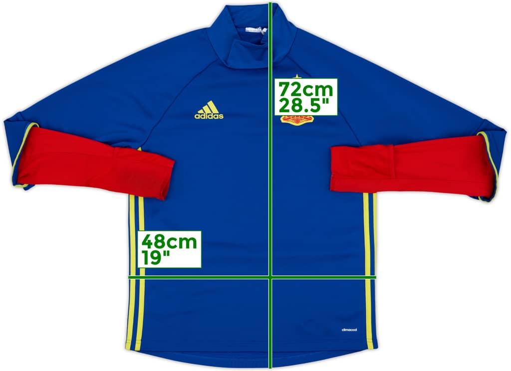 2016-18 Spain adidas Drill Top - 8/10 - (XL.Boys)