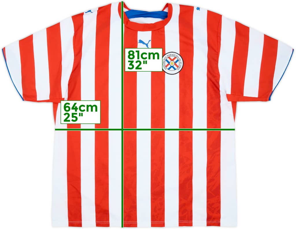 2006-07 Paraguay Home Shirt - 10/10 - (XXL)