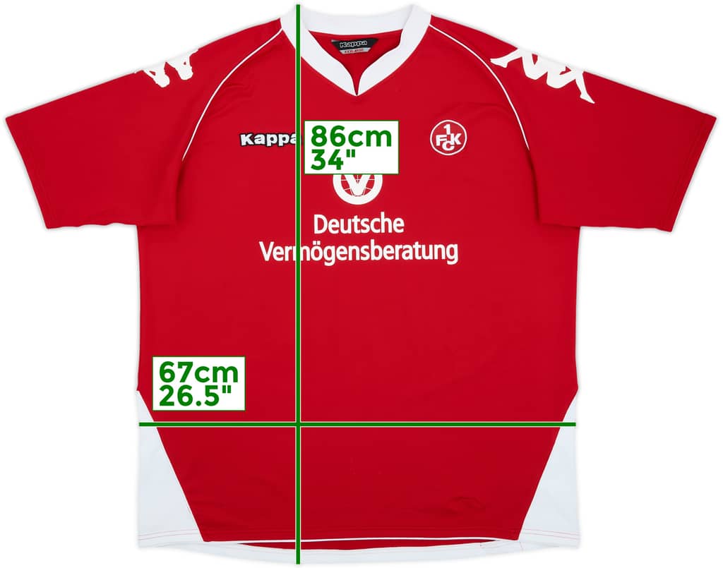 2007-08 Kaiserslautern Camiseta de local - 9/10 - (3XL)