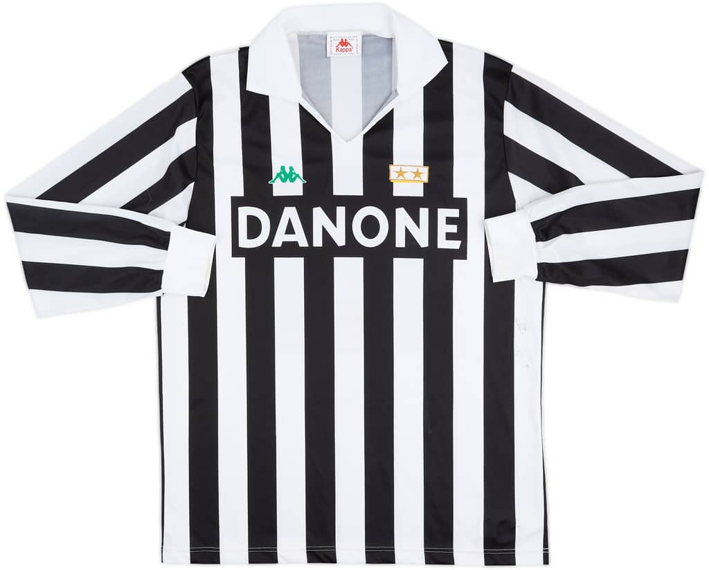 1992-94 Juventus Basic Home L/S Shirt - 6/10 - (XL)