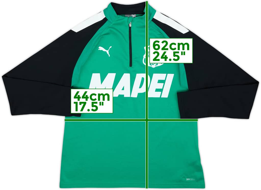 2021-22 Sassuolo Puma 1/4 Zip Drill Top - 7/10 - (S)