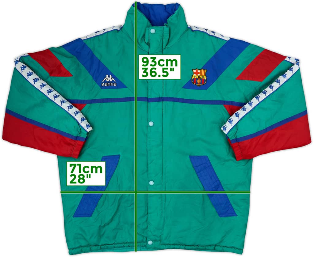 1995-97 Barcelona Kappa Padded Bench Coat - 5/10 - (XL)