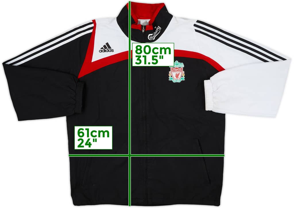 2007-08 Liverpool adidas Track Jacket - 6/10 - (L/XL)