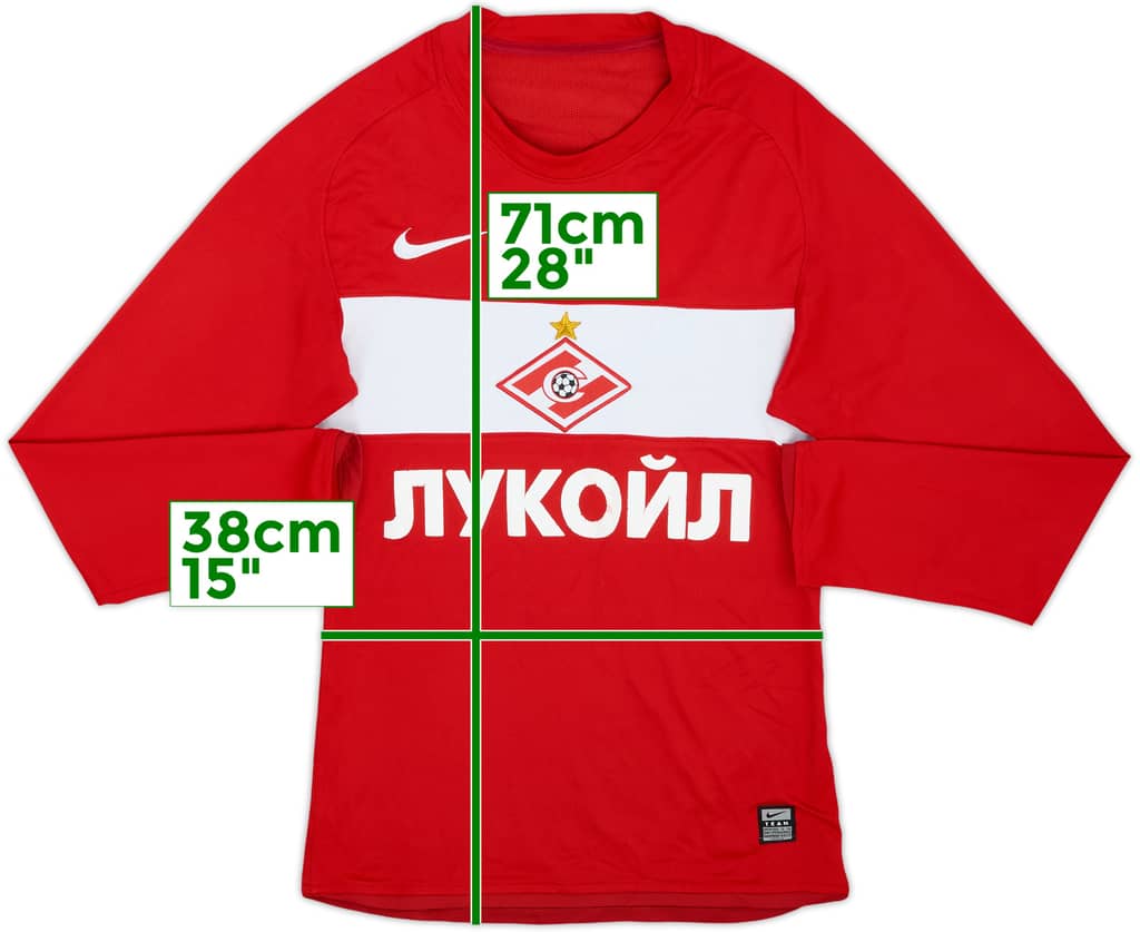 2009 Spartak Moscow Player Issue Home L/S Shirt - 7/10 - (S)