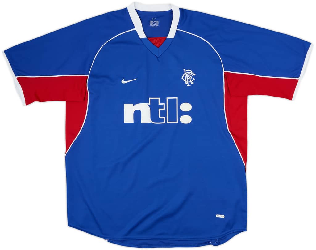 2001-02 Rangers Home Shirt - 10/10 - (XL)