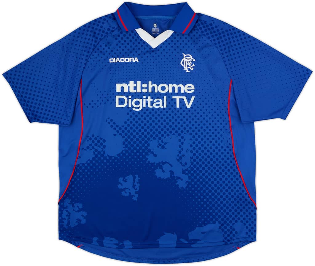 2002-03 Rangers Home Shirt - 8/10 - (XL)