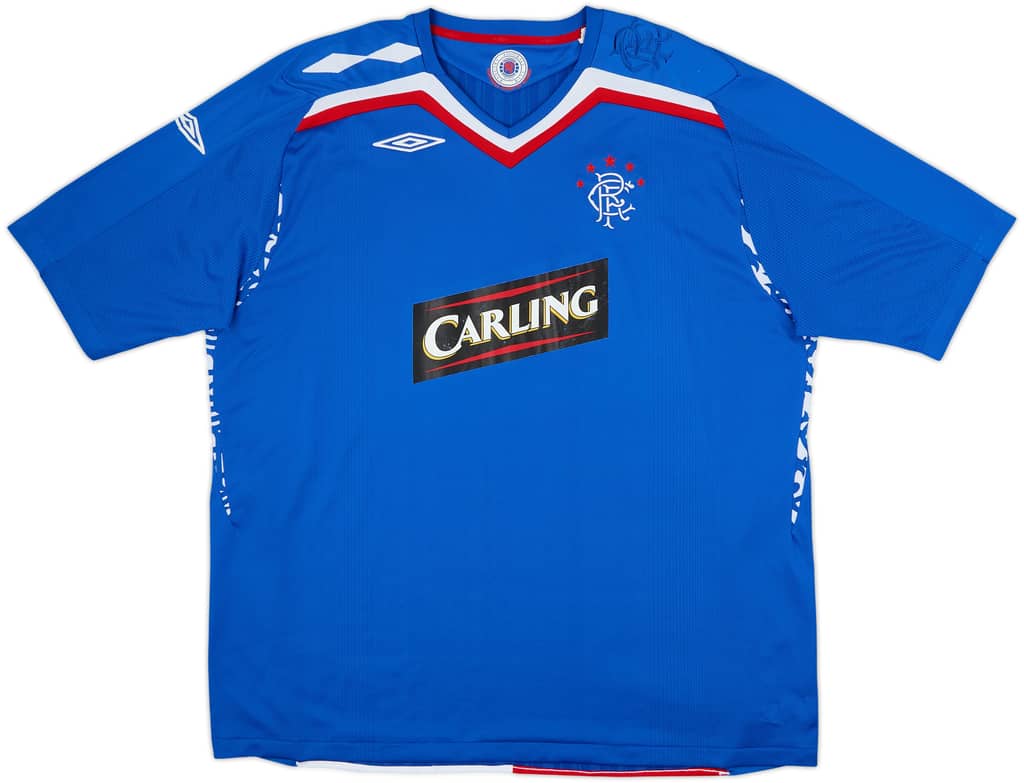 2007-08 Rangers Home Shirt - 7/10 - (3XL)