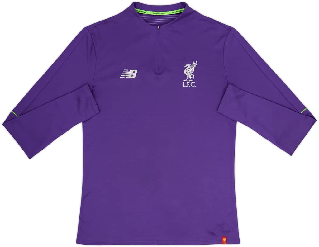 2018-19 Liverpool New Balance 1/4 Zip Training Top - 8/10 - (M)