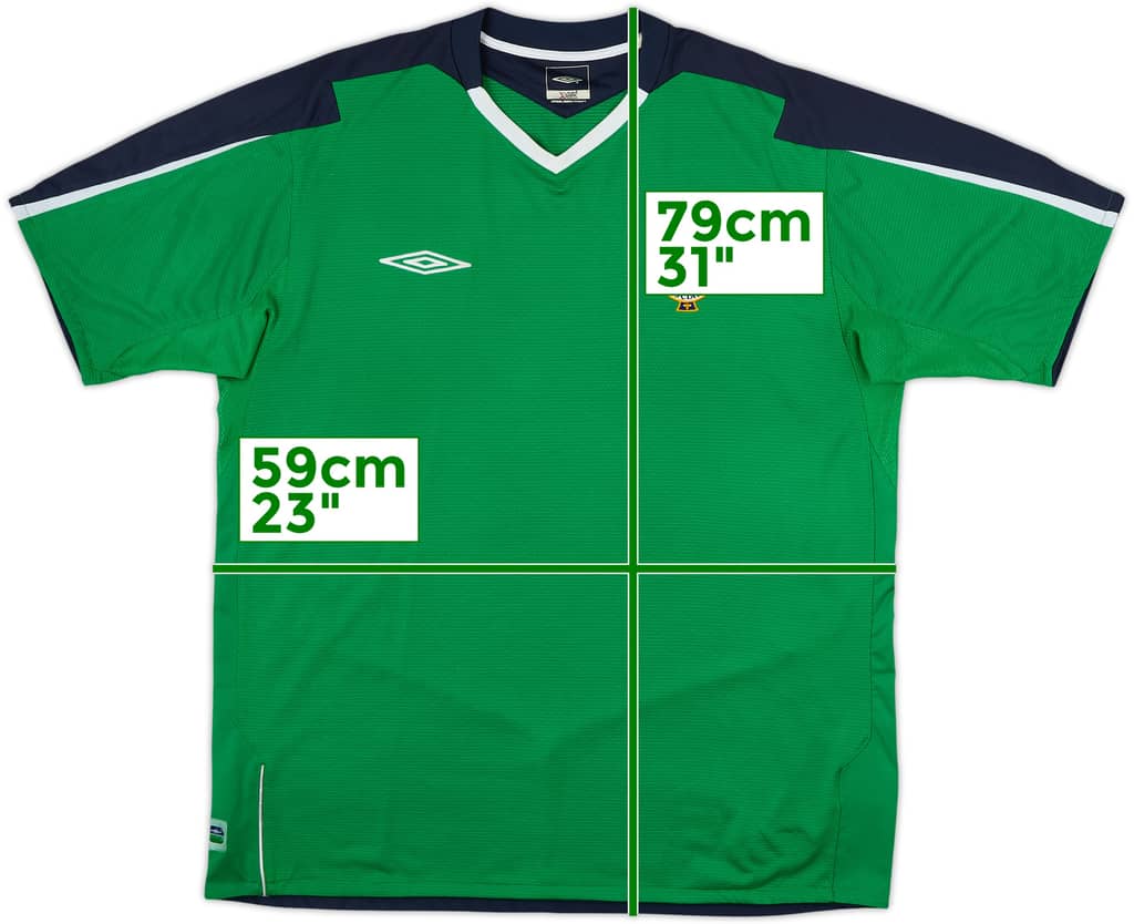 2004 Northern Ireland Home Shirt - 8/10 - (XL)
