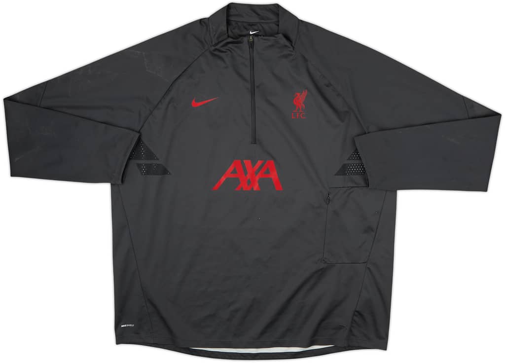 2020-21 Liverpool Nike 1/4 Zip Drill Top - 7/10 - (XXL)