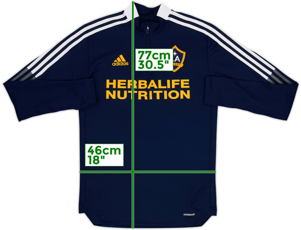 2020-21 LA Galaxy adidas 1/4 Zip Training Top - 6/10 - (S)