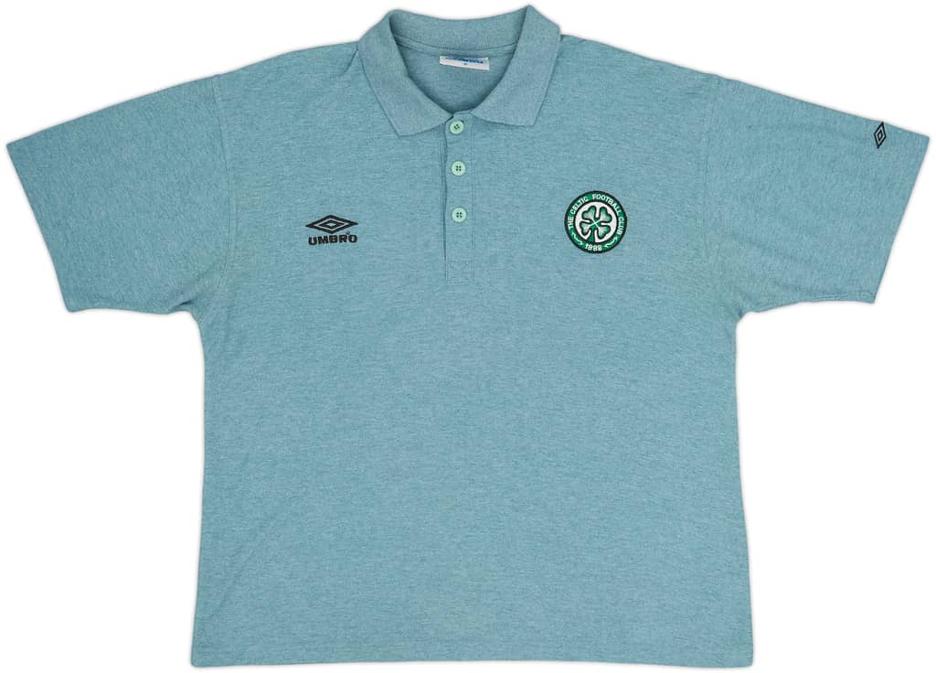 1995-96 Celtic Umbro Polo Shirt - 8/10 - (M)