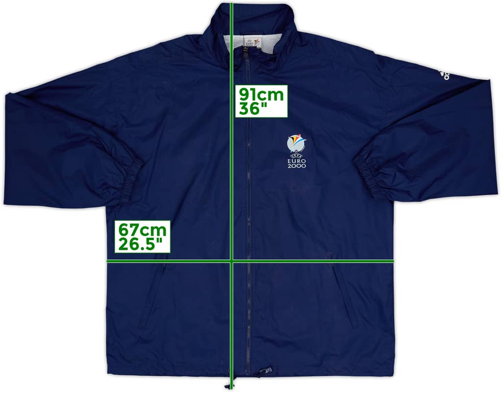 2000 UEFA 'Euro 2000' adidas Rain Jacket - 7/10 - (L)