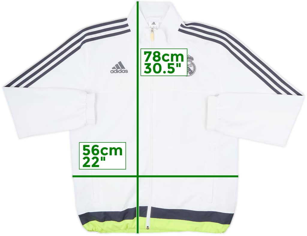 2015-16 Real Madrid adidas Track Jacket - 8/10 - (M)