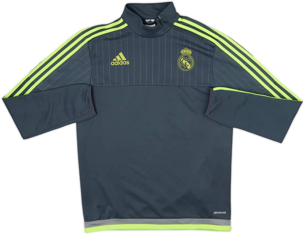2015-16 Real Madrid adidas 1/4 Zip Training Top - 8/10 - (S)