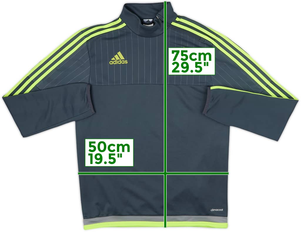 2015-16 Real Madrid adidas 1/4 Zip Training Top - 8/10 - (S)