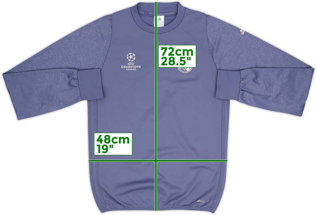 2016-17 Real Madrid adidas Sweat Top - 8/10 - (S)