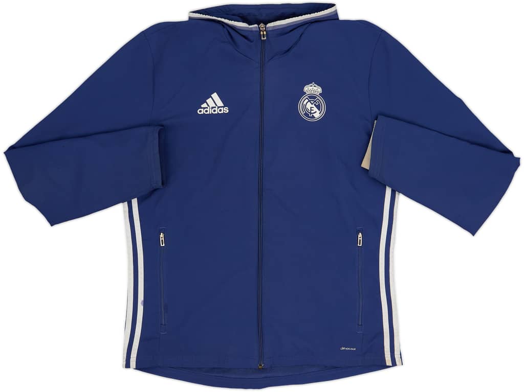 2016-17 Real Madrid adidas Hooded Track Jacket - 7/10 - (M)