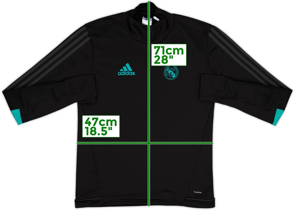 2017-18 Real Madrid adidas Sweat Top - 8/10 - (S)