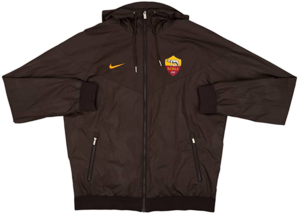 2017-18 Roma Nike Hooded Track Jacket - 8/10 - (M)