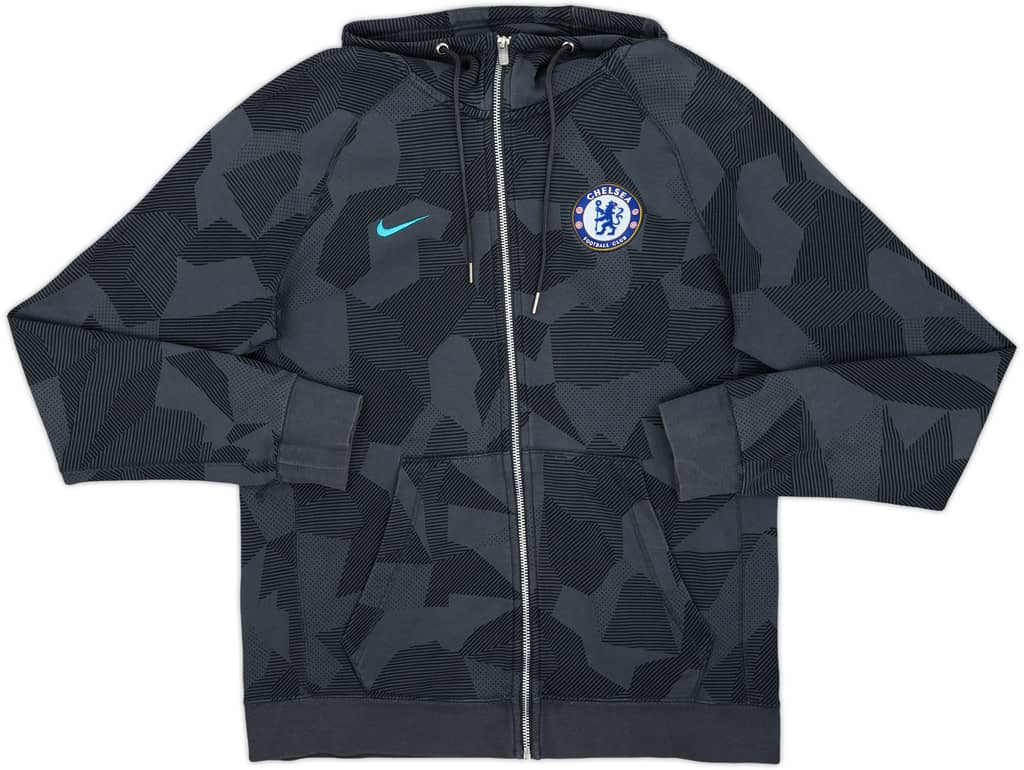 2017-18 Chelsea Nike Hooded Track Jacket - 8/10 - (M)