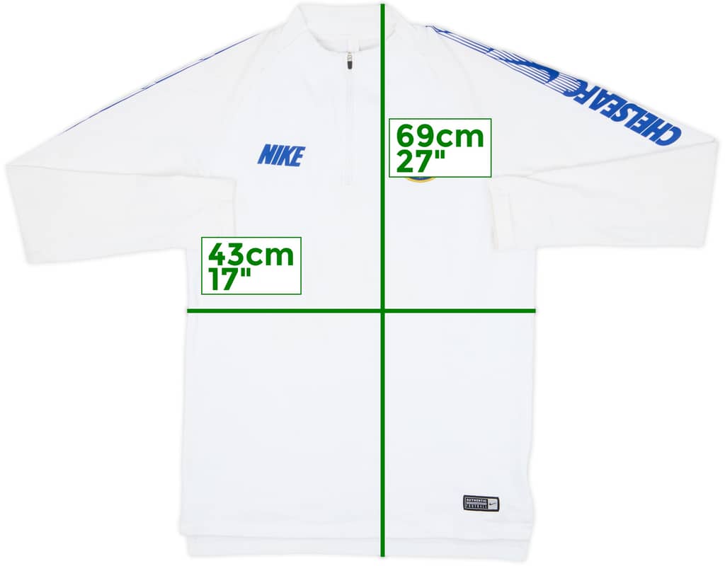 2019-20 Chelsea Nike 1/4 Zip Training Top - 8/10 - (S)