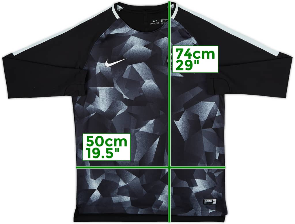 2017-18 Paris Saint-Germain Nike Sweat Top - 8/10 - (M)