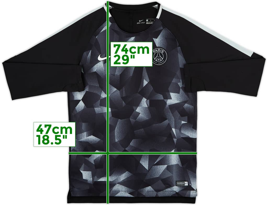 2017-18 Paris Saint-Germain Nike Sweat Top - 8/10 - (S)