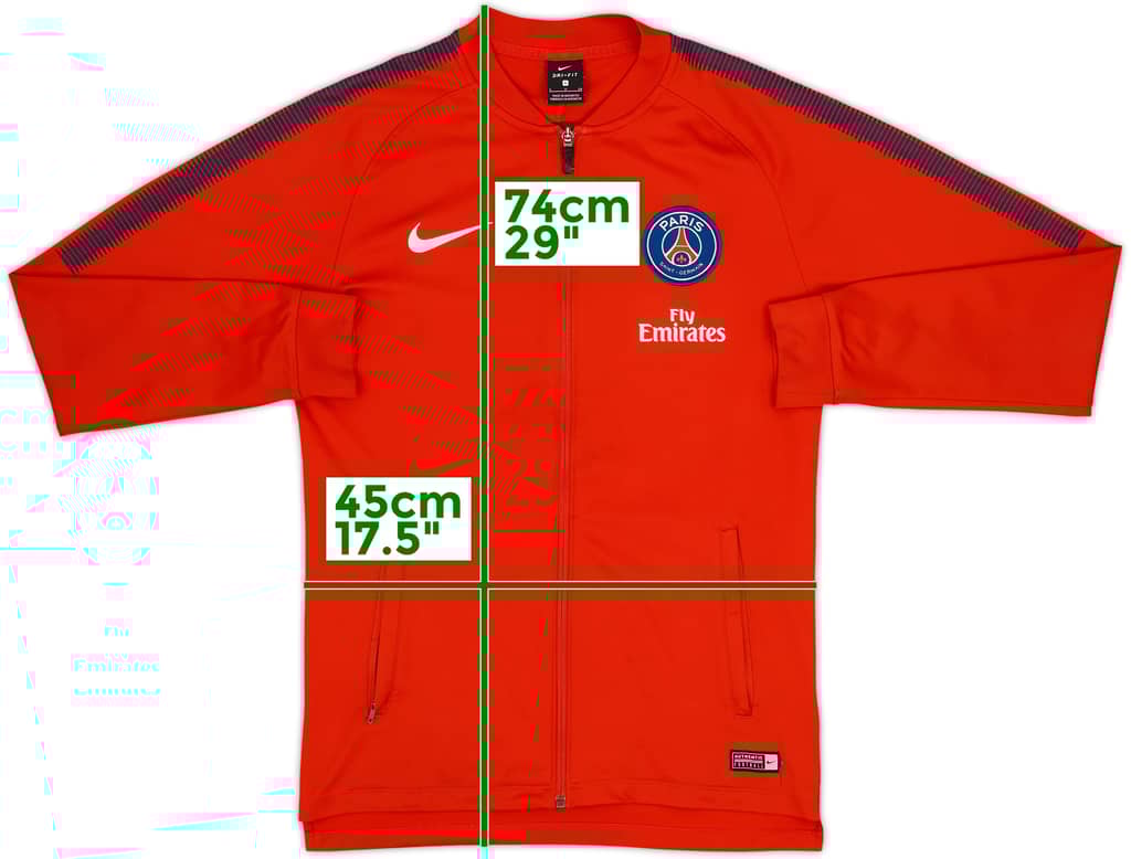 2017-18 Paris Saint-Germain Nike Track Jacket - 6/10 - (S)
