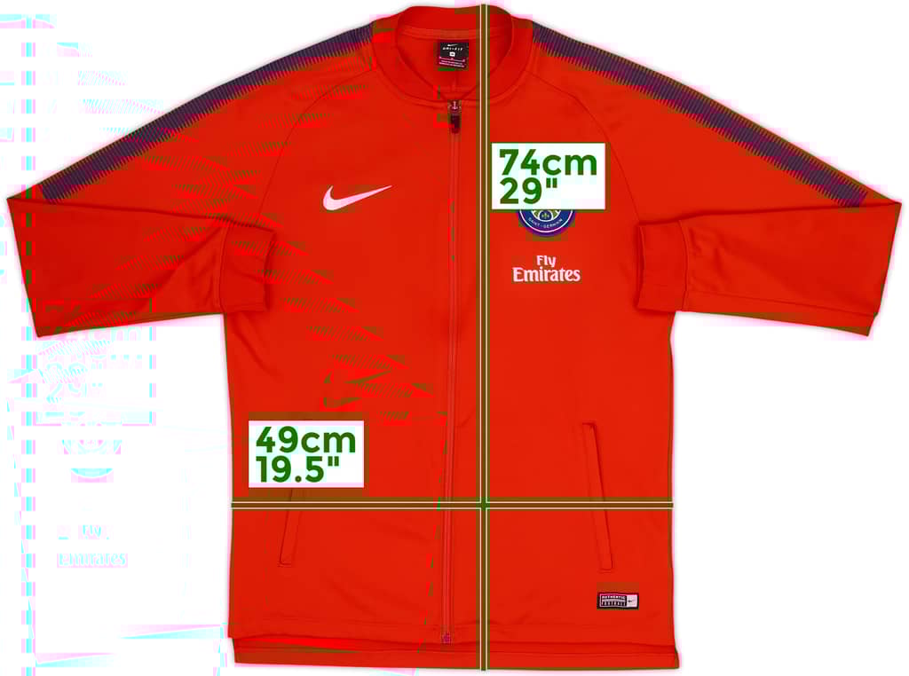 2017-18 Paris Saint-Germain Nike Track Jacket - 8/10 - (M)