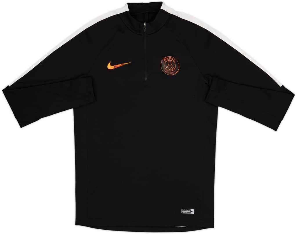 2016-17 Paris Saint-Germain Nike 1/4 Zip Drill Top - 6/10 - (S)