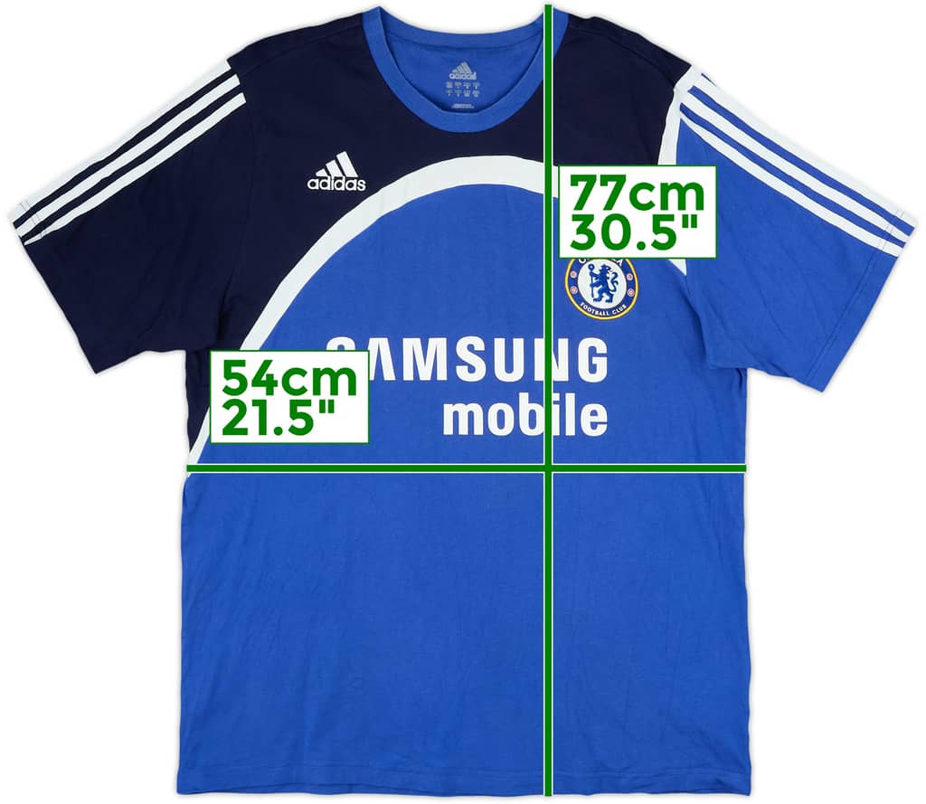 2007-08 Chelsea adidas Cotton Tee - 8/10 - (L/XL)