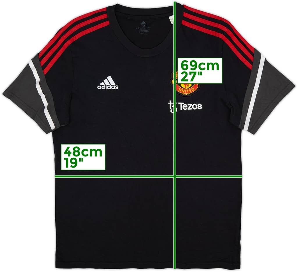 2022-23 Manchester United adidas Cotton Tee - 7/10 - (M)
