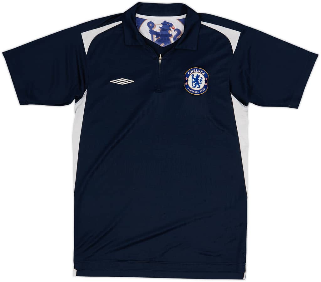 2005-06 Chelsea Umbro 1/4 Zip Polo Shirt - 8/10 - (S)