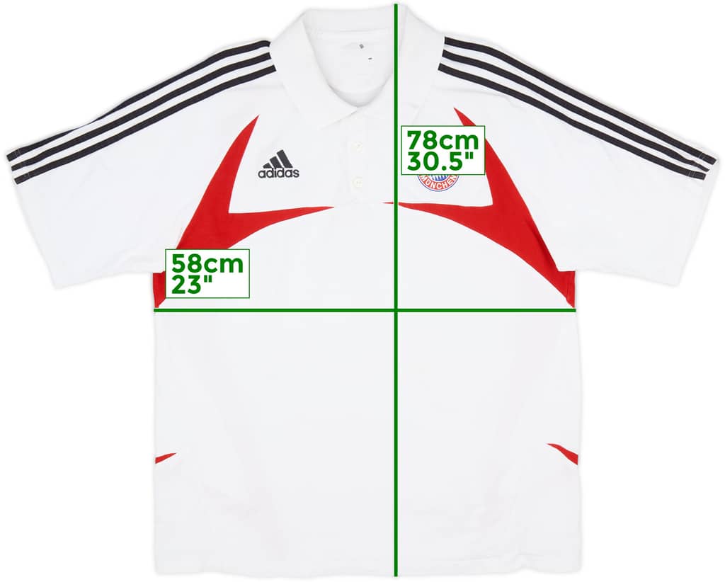 2007-08 Bayern Munich adidas Polo Shirt - 7/10 - (XL)