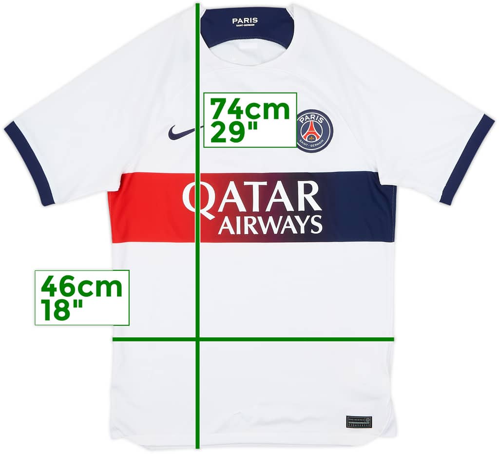 2023-24 Paris Saint-Germain Away Shirt - 7/10 - (S)