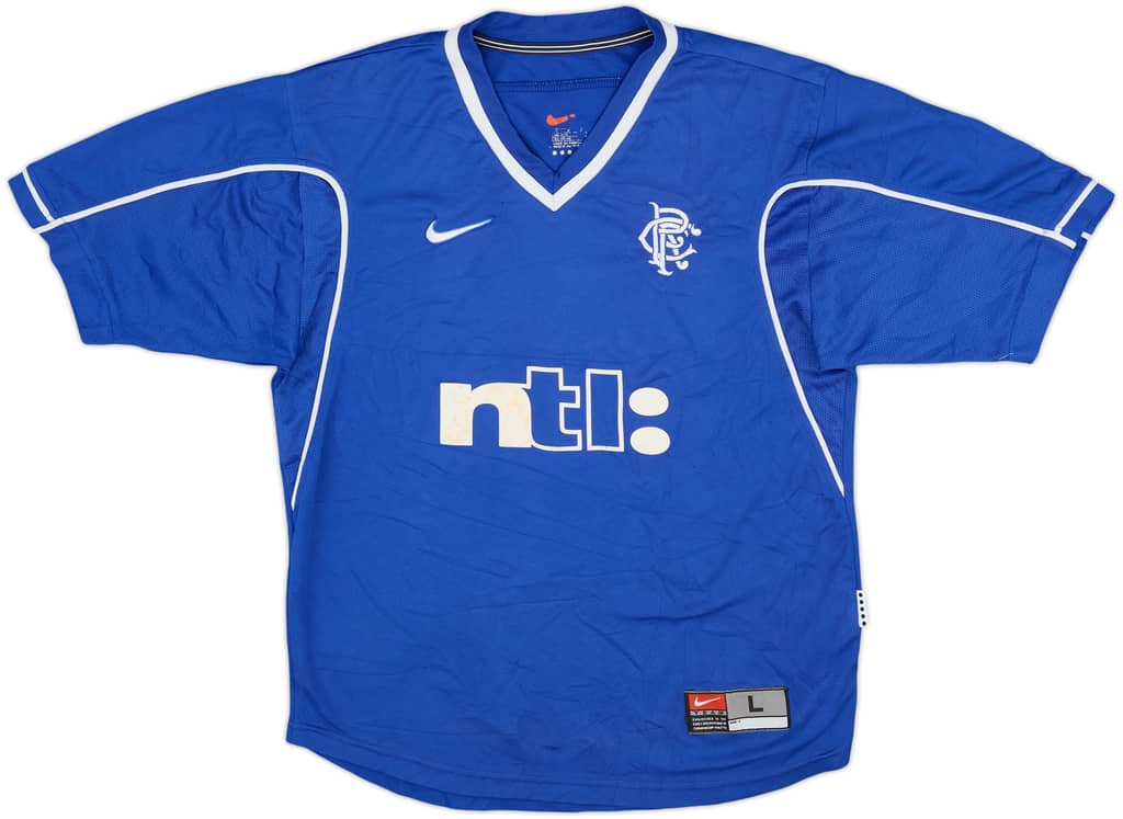 1999-01 Rangers Home Shirt - 7/10 - (L.Boys)