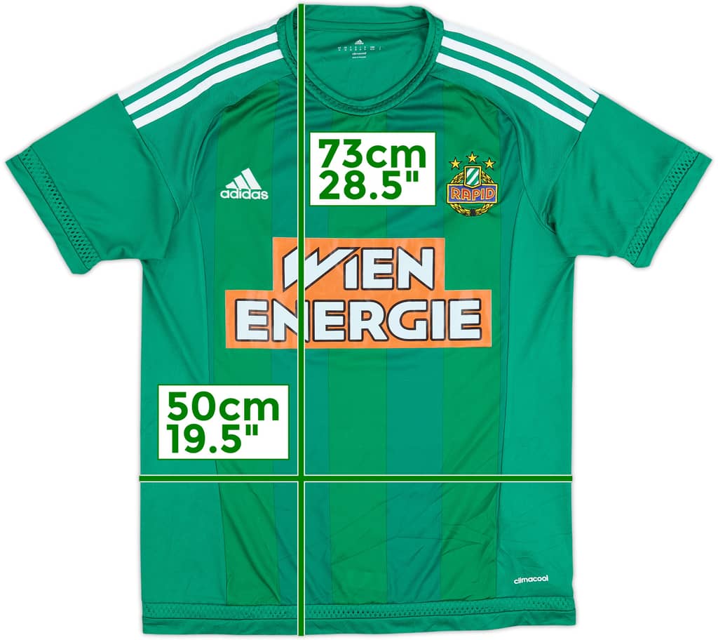 2015-16 Rapid Vienna Home Shirt - 8/10 - (M)