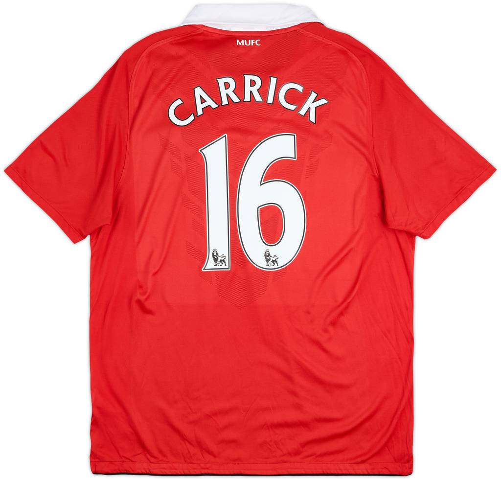 2010-11 Manchester United Home Shirt Carrick #16 - 5/10 - (L)