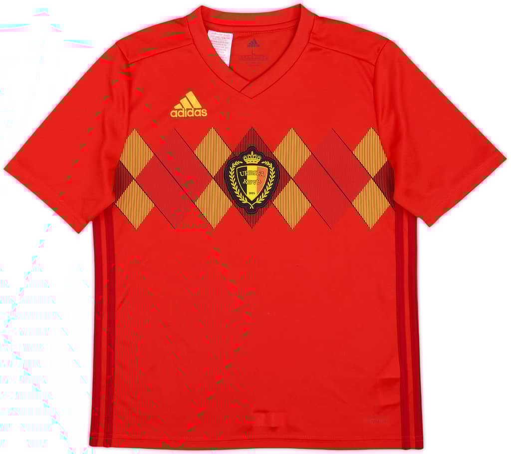 2018-19 Belgium Home Shirt - 10/10 - (L.Boys)