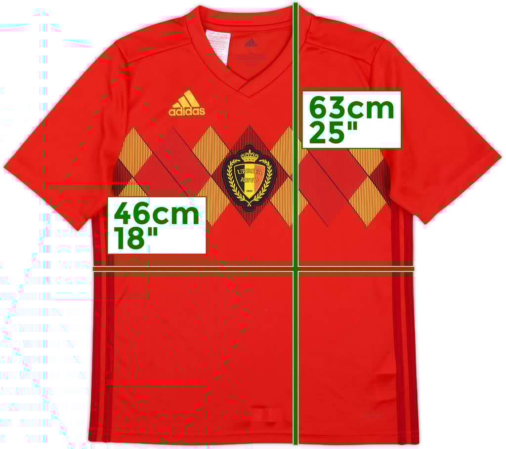 2018-19 Belgium Home Shirt - 10/10 - (L.Boys)