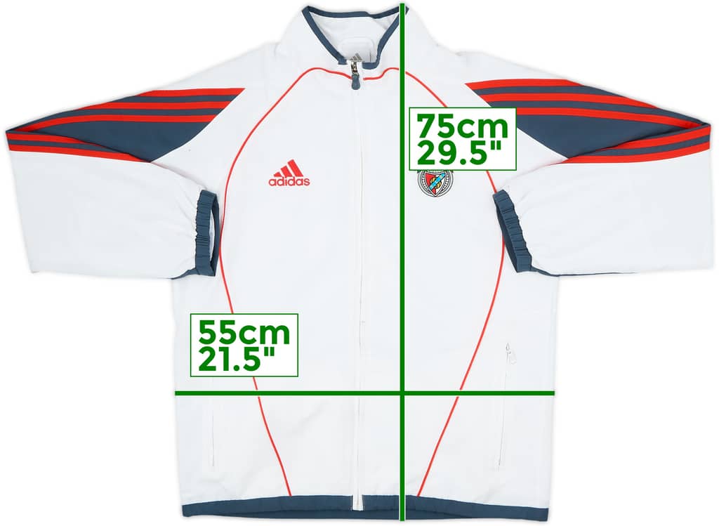 2005-06 Benfica adidas Track Jacket - 8/10 - (S)