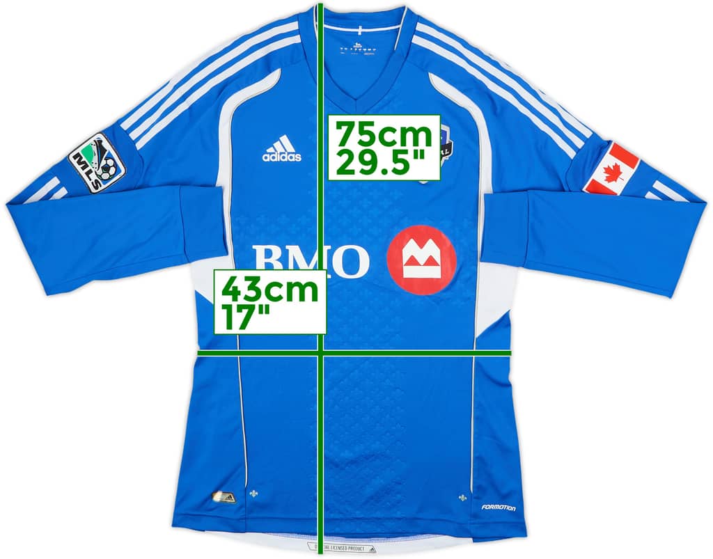 2012 Montreal Impact Authentic Home L/S Shirt - 8/10 - (M)
