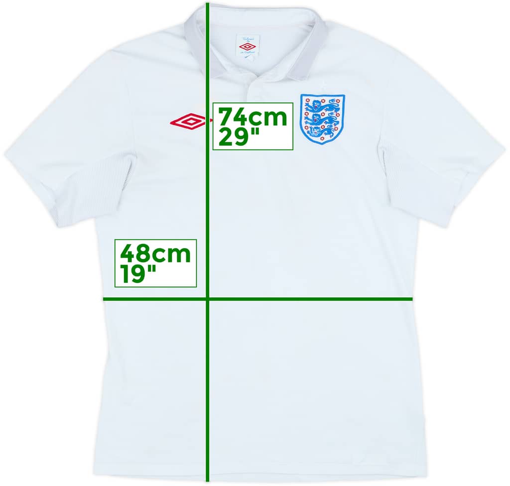 2009-10 England Home Shirt - 5/10 - (M)