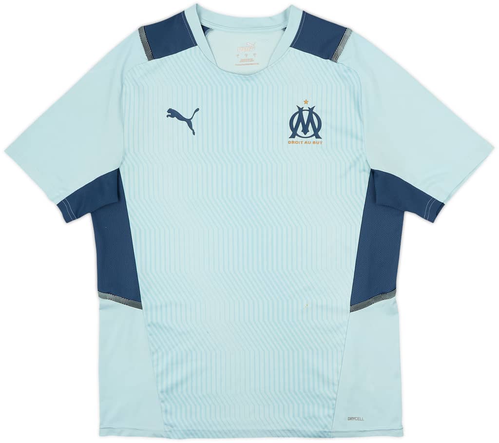 2021-22 Olympique Marseille Puma Training Shirt - 6/10 - (L)