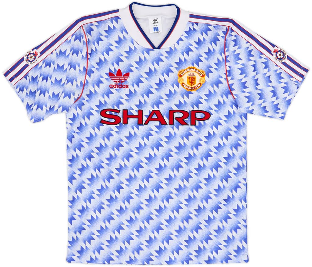 1990-92 Manchester United Away Shirt #7 - 9/10 - (S)