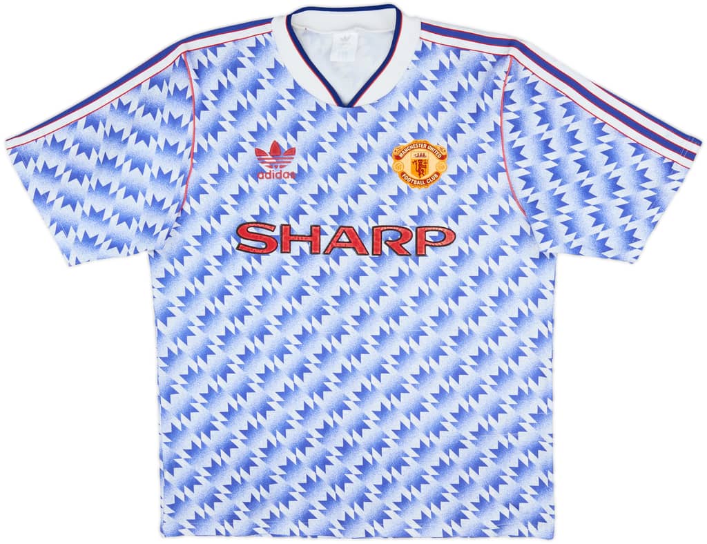 1990-92 Manchester United Away Shirt - 8/10 - (M)