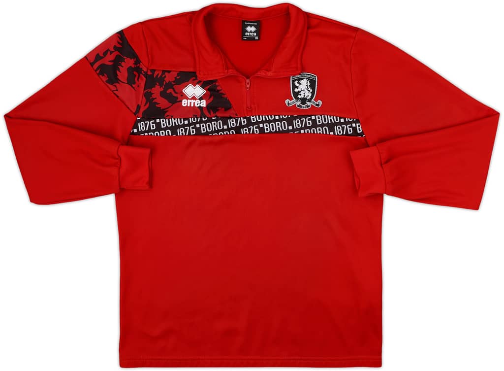 2022-23 Middlesbrough Errea 1/4 Zip Training Top - 8/10 - (M)